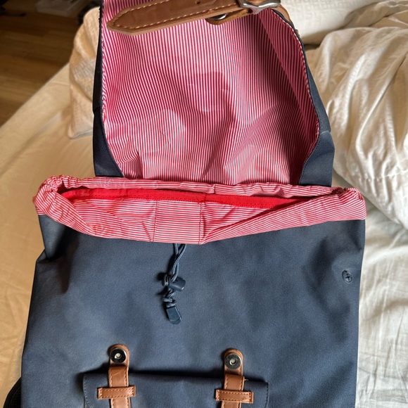 Herschel Supply Company Blue and Brown Backpack - little America - Picture 3 of 5